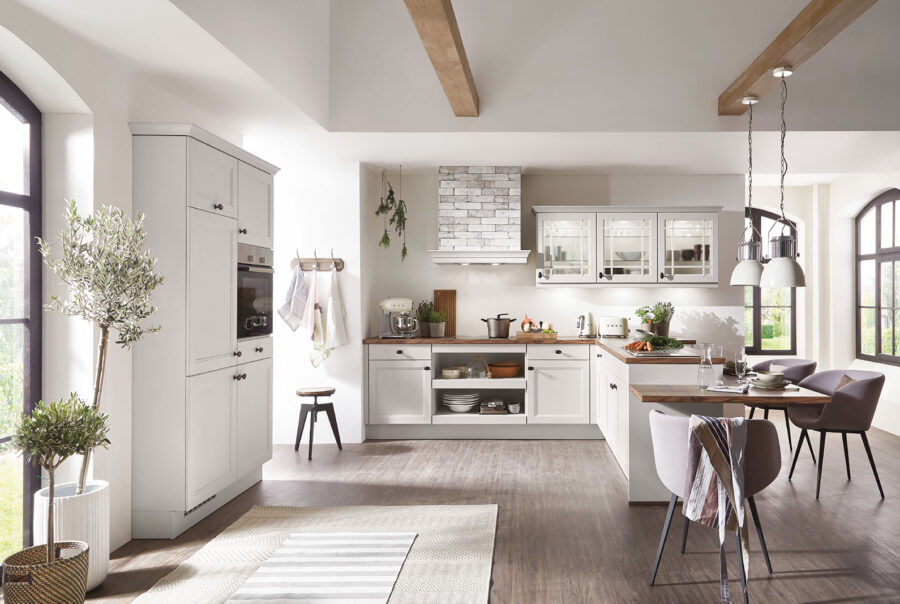 cuisine cottage blanc